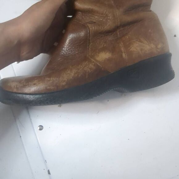 Keen Bern Baby Knee High Riding Leather Zip Up Boots Women's 7 - Picture 8 of 8